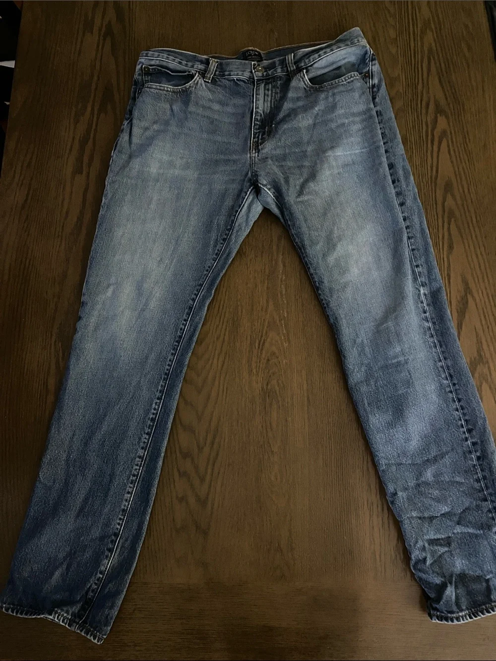 J. Crew Men's Light Blue Slim Straight Jeans